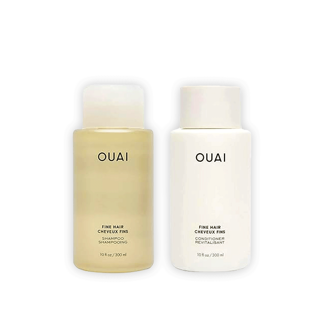 OUAI Fine Shampoo & Conditioner Set – Sulfate-Free Volumizing Hair Care for Fine Hair - 300ml