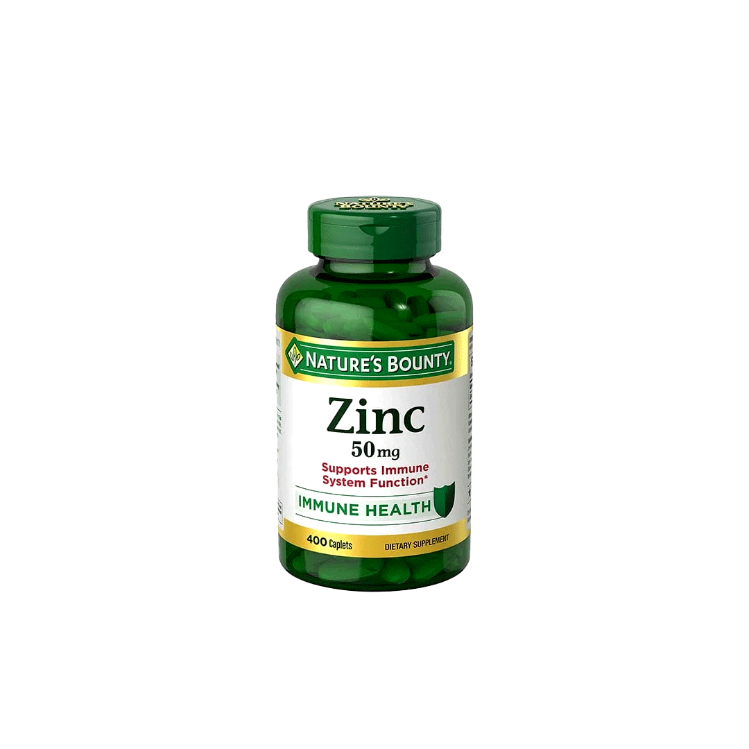 Nature’s Bounty Zinc 50mg Caplets – Immune Support & Antioxidant Formula (400 Caplets)