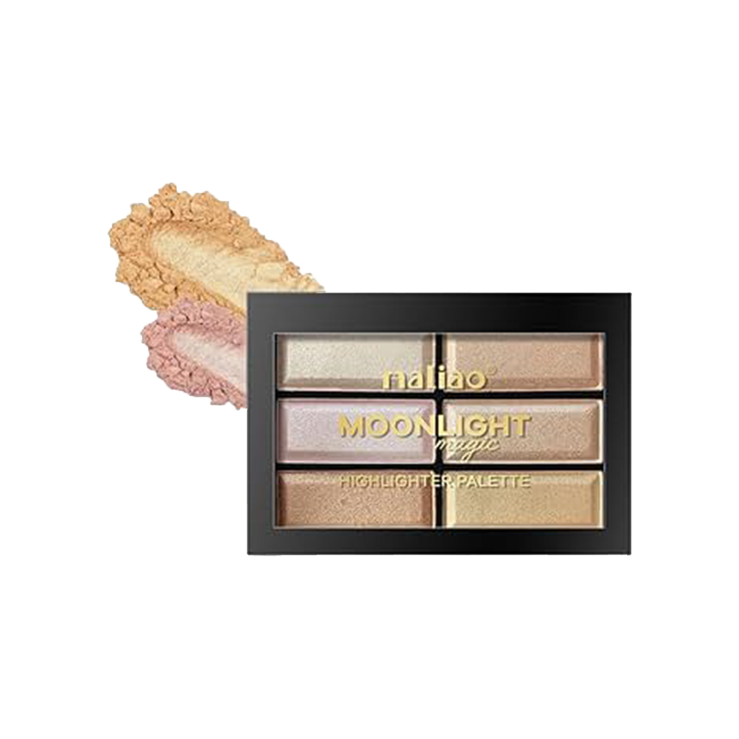 Maliao Moonlight Magic Highlighter Palette (03) – Illuminating Glow Palette (18g)
